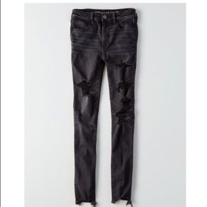 Black high rise jegging